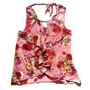 *NWOT* Fun & Flirt By Japna Pink Floral Blouse